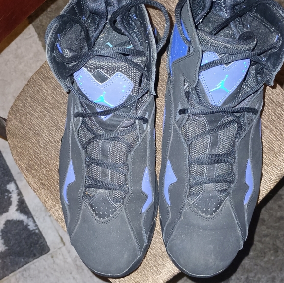 Jordans size 12 good shape black blue lagoon - Picture 3 of 3